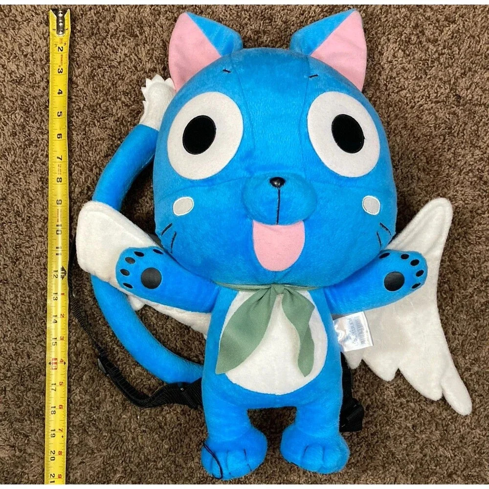 Fairy Tail Cat Happy Plush Anime Stuffed Animal Backpack